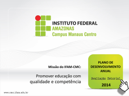 2014-AVALIAÇAO SETORIAL - diretorias_CMC