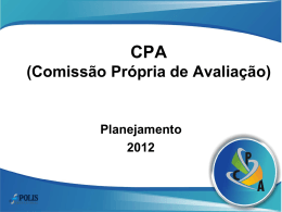 CPA (Comissão Própria de Avaliação)