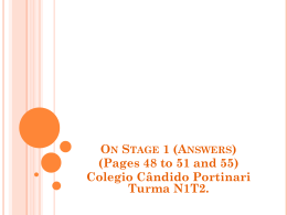 On Stage 1 (Answers)