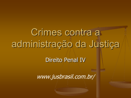 Crimes contra a administração da Justiça
