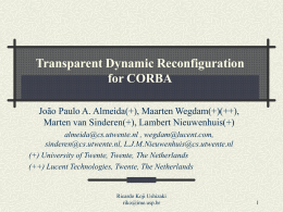Transparent Dynamic Reconfiguration for CORBA
