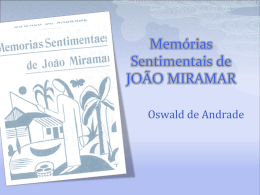 Memórias Sentimentais de JOÃO MIRAMAR