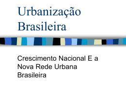 Urbanização Brasileira II
