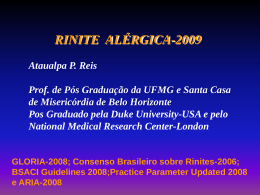 Rinite Alérgica -2009 - Clínica de Alergia e Pneumologia