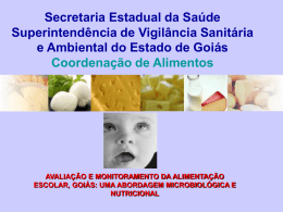 Avaliação e monitoramento da alimentação escolar, Goiás