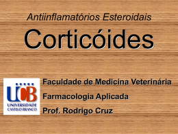 Antiinflamatórios Esteroidais Corticóides
