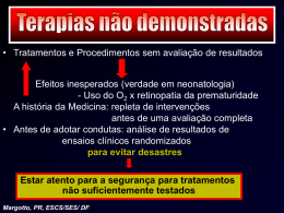 TERAPIAS NÃO DEMONSTRADAS (Slide)