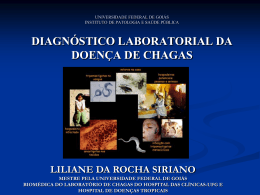 Diagn  stico Laboratorial da Doen  a de Chagas