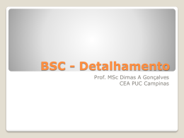 BSC - Detalhamento - PUC