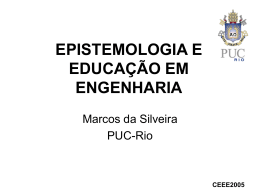 Epistemologia e educação em engenharia - Maxwell - PUC-Rio