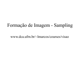Formação de Imagem - Sampling - DCA