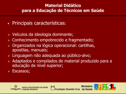 apresentação 1 - Escola Politécnica de Saúde Joaquim Venâncio