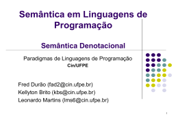Semantica de Linguagens de Programacao