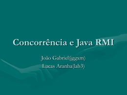 Concorrencia e Java RMI