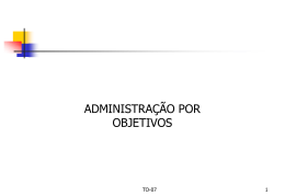 to-07 - administração por objetivos