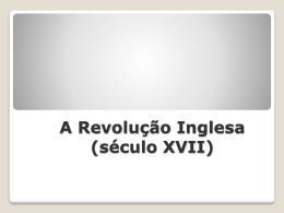 Revoluções Inglesas do Séc. XVII