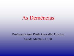 demencias - Universidade Castelo Branco