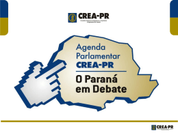 Agenda Parlamentar 2011 - CREA