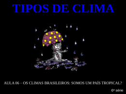 clima tropical - Portal Educacional