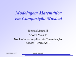 Modelagem Matemática em Composição Musical