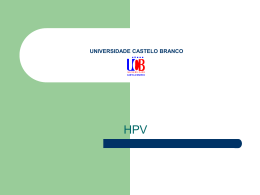 "HPV"? - Universidade Castelo Branco