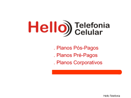Planos telefônicos da Hello