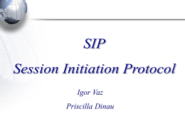 apresentação de SIP