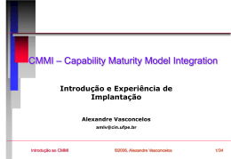 CMMI – Capability Maturity Model Integrated