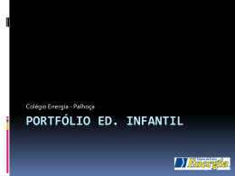 Portfólio Ed. Infantil