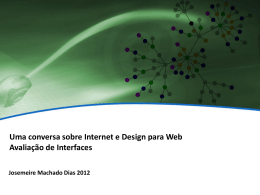 Uma visão Geral sobre Webdesign e Interfaces