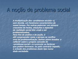 A noção de problema social (1) - georisk