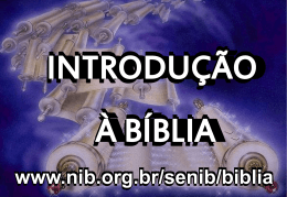 no mínimo 3 bíblias - Nova Igreja Batista