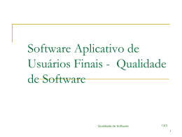 Software Aplicativo de Usuários Finais