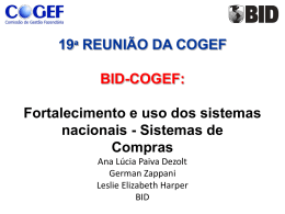 Ana Dezolt – COGEF 19a reunião apresentacao COMPRAS-BID