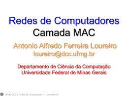 Camada MAC - Universidade Federal de Minas Gerais