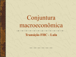 conjuntura macroeconômica - Instituto de Economia da UFRJ