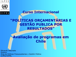 Avaliação de programas en Chile