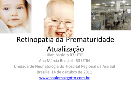 Retinopatia da Prematuridade-Atualização