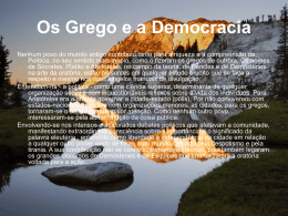 Os Grego e a Democracia