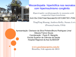 Miocardiopatia hipertrófica nos neonatos com hiperinsulinismo
