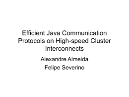 Efficient Java Communication Protocols on High