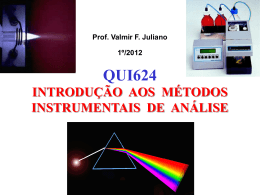 Prof. Valmir F. Juliano 1º/2012 INTRODUÇÃO AOS MÉTODOS