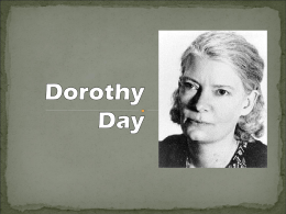 Dorothy Day - Material de Catequese