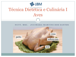 Técnica Dietética e Culinária Aves