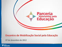 Instituto Votorantim - Mobilização Social pela Educação