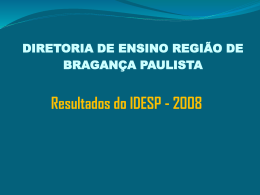 Análise IDESP 2008