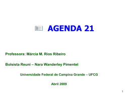 Agenda 21 - Área de Engenharia de Recursos Hídricos