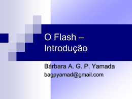 O Flash – Introdução