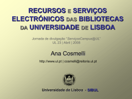 SIBUL - Universidade de Lisboa