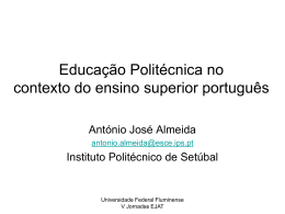 Educação Politécnica no contexto do ensino superior português